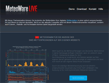 Tablet Screenshot of live.meteoware.de
